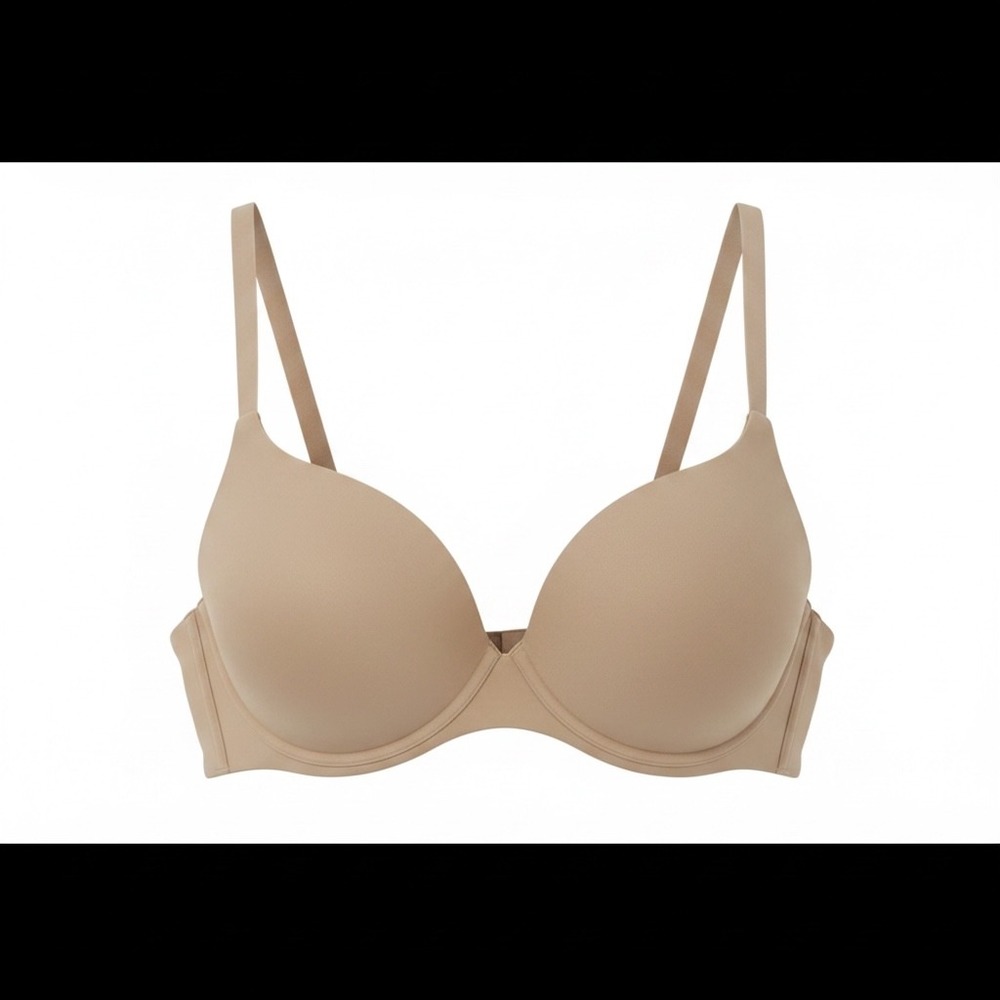 SKIMS Ultimate Push Up Plunge Bra Clay Tan 32B BR-UWR-1881 NWT